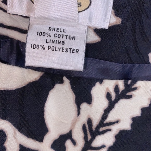 Talbots floral embossed pants size 6 - Picture 8 of 12